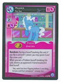 My Little Pony Pinprick, Pop Star Premiere CCG Card