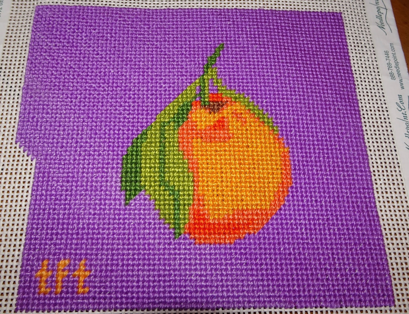 The French Tangerine needlepoint update and a san francisco shop