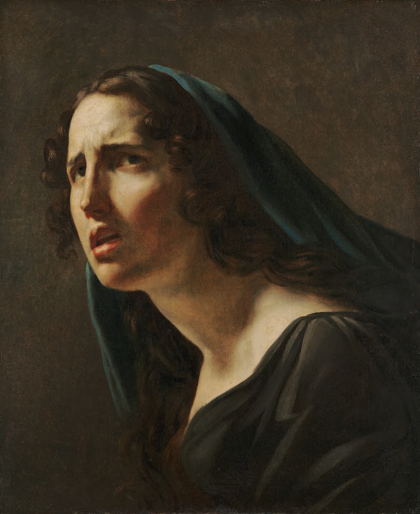 Peinture Française du 19ème Siècle: Head of a Woman (ca. 1820)