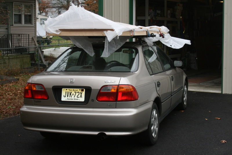 Dave's Notes and Ideas Transporting Thin Plywood on Roof Racks