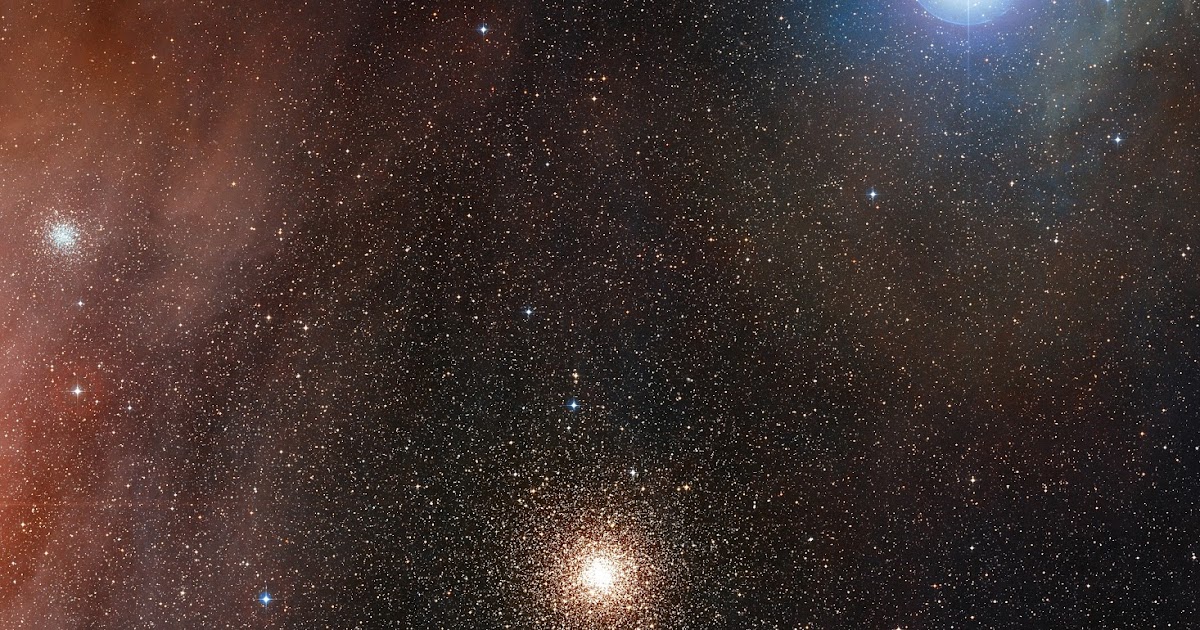 Wide-field view of the sky around the Globular Star Cluster Messier 4 ...