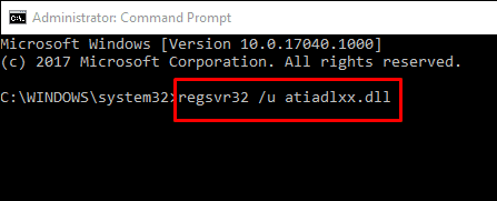 Workaround: “Atiadlxx.dll” Windows 10 Error