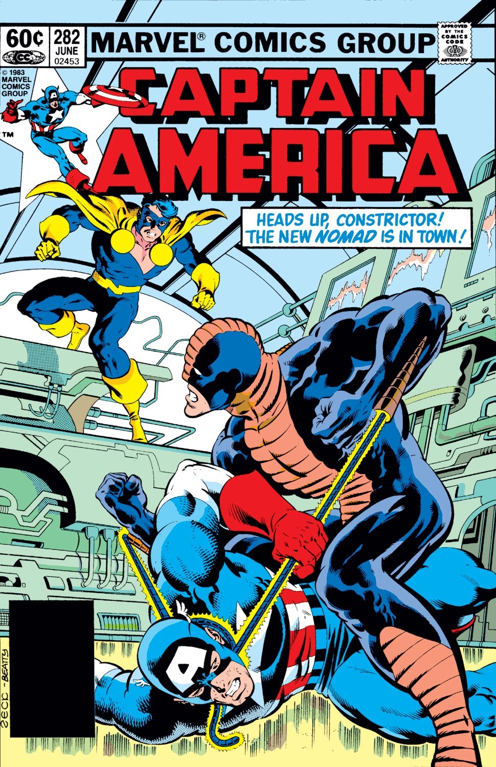 Read online Captain America (1968) comic -  Issue #282 - 1