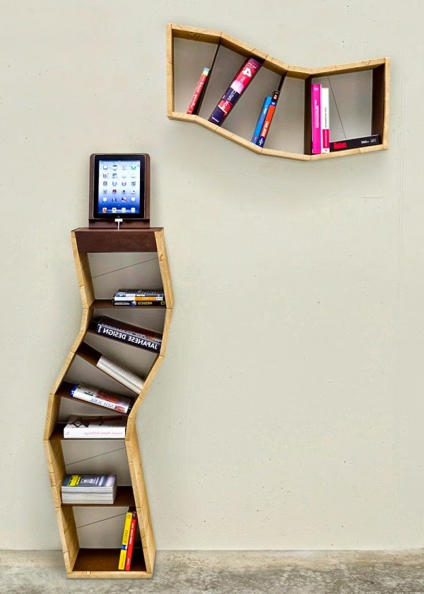 Practical bookcase for home
