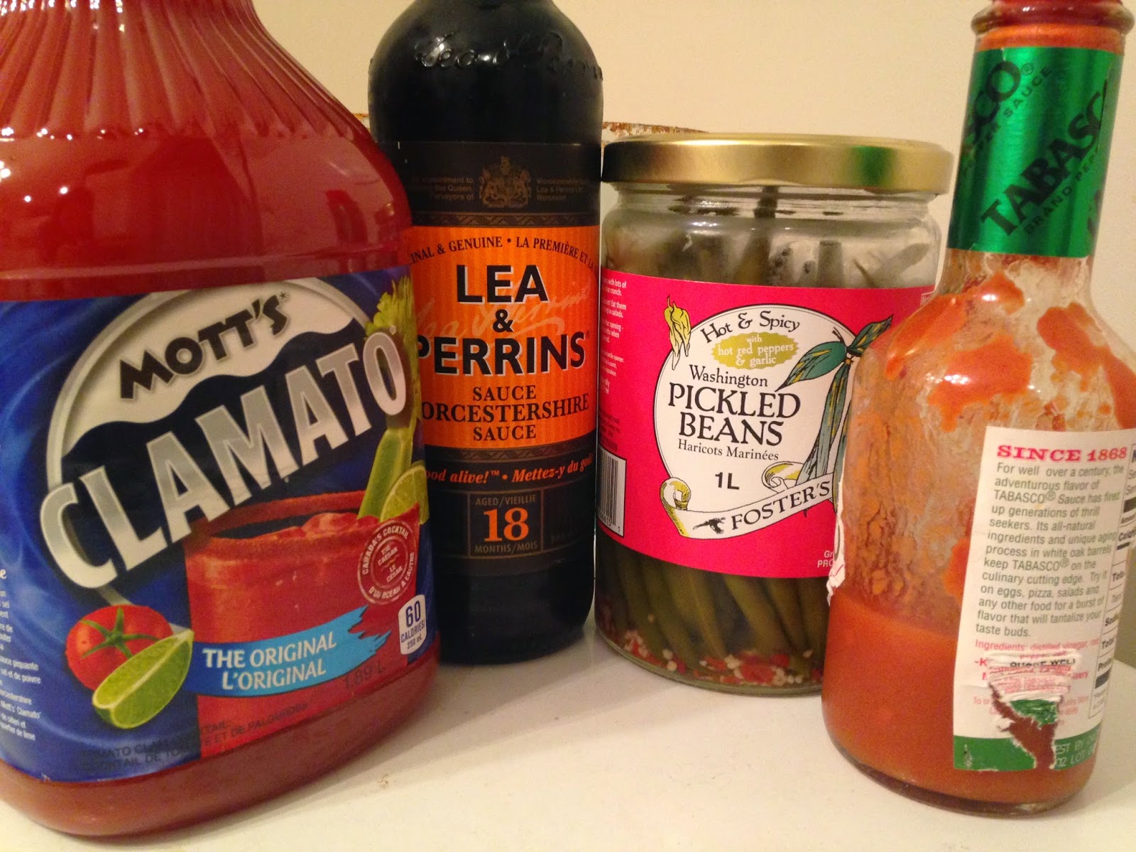 Frugal Allergy Mom Caesar with Spicy Pickled Green Beans