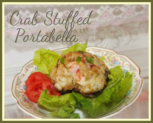 Suzy Homefaker: STUFFED PORTABELLA WITH CRAB