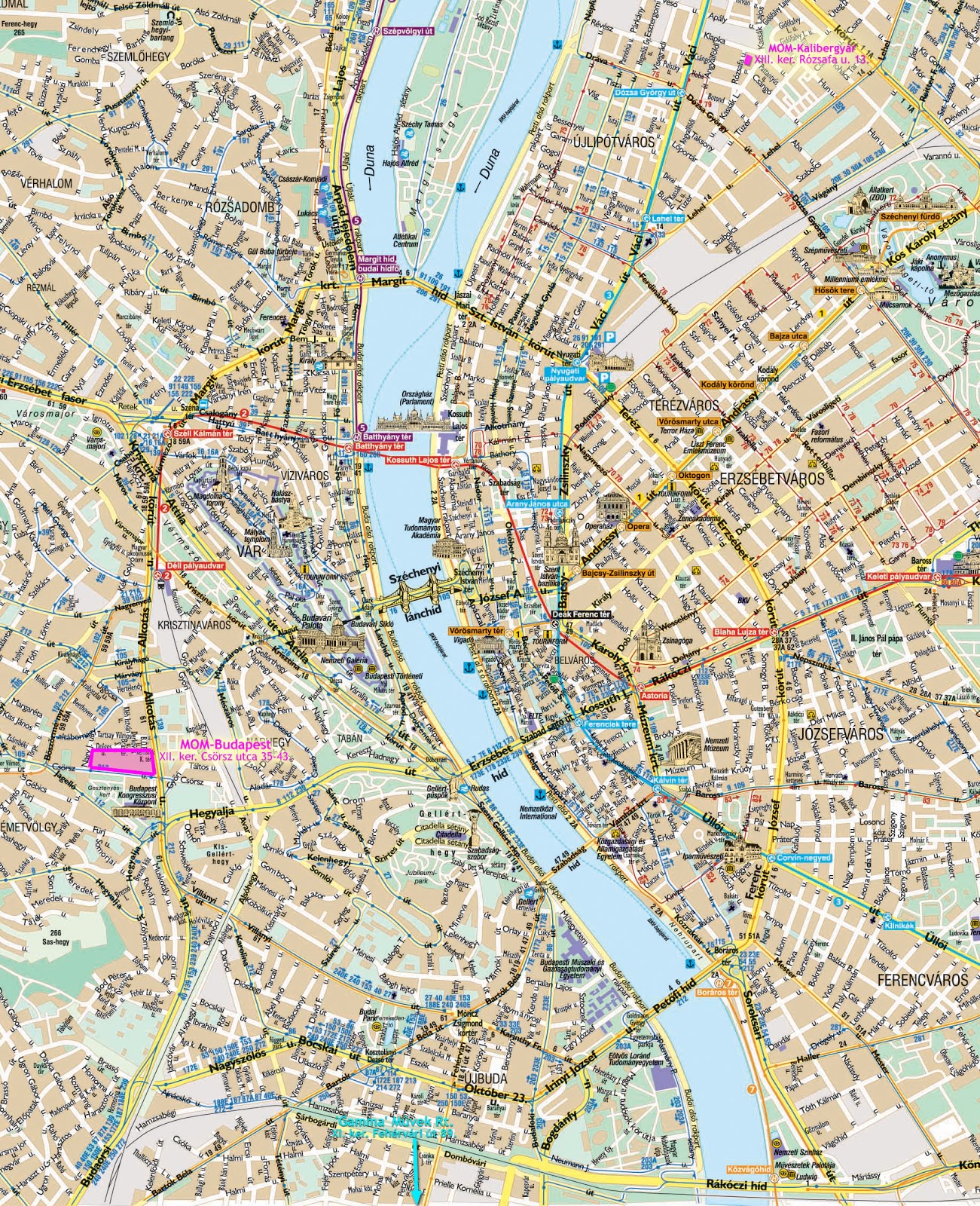 Карта будапешта гугл