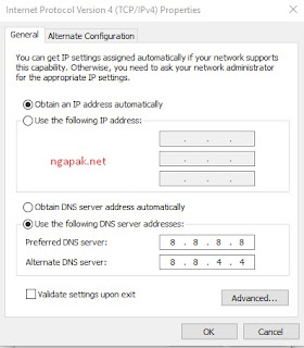 Membuka Situs yang Diblokir dengan Mengganti DNS Server di PC 2 Membuka Situs yang Diblokir dengan Mengganti DNS Server di PC 2