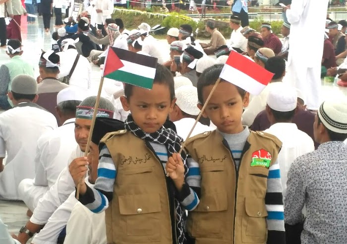 Seruan Anak Aceh Ramaikan Tabligh Akbar Aceh - Palestina