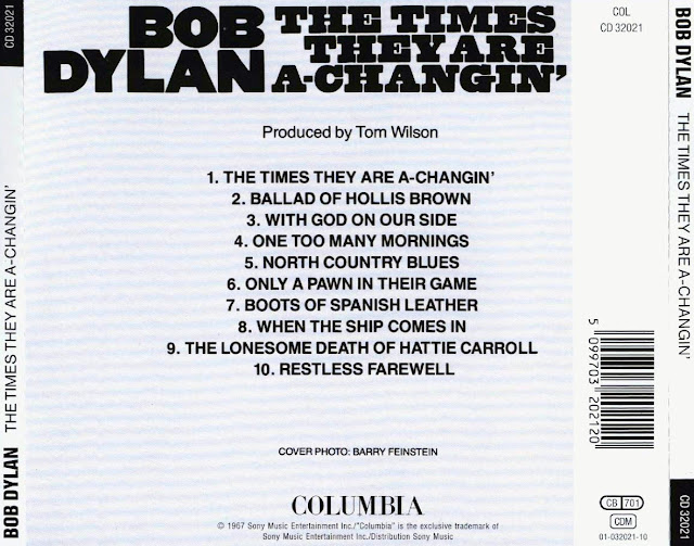 Bob Dylan The Times They Are aChangin’ (1964)