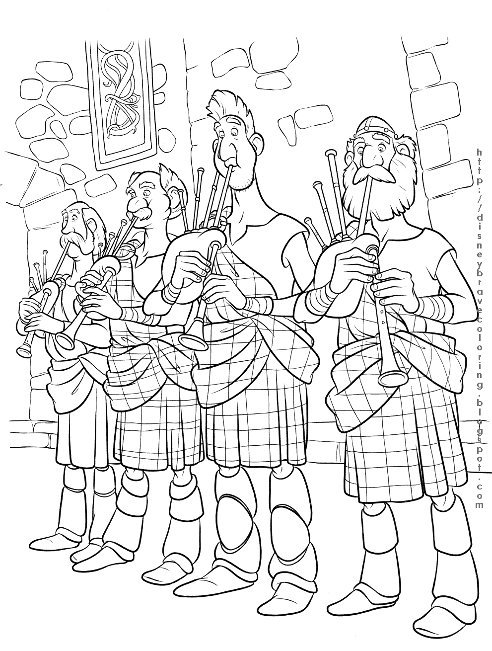 COLORINGPAGES DISNEY BRAVE MOVIE COLORING PAGES