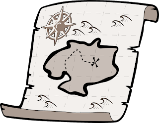 illustration of a treasure map
