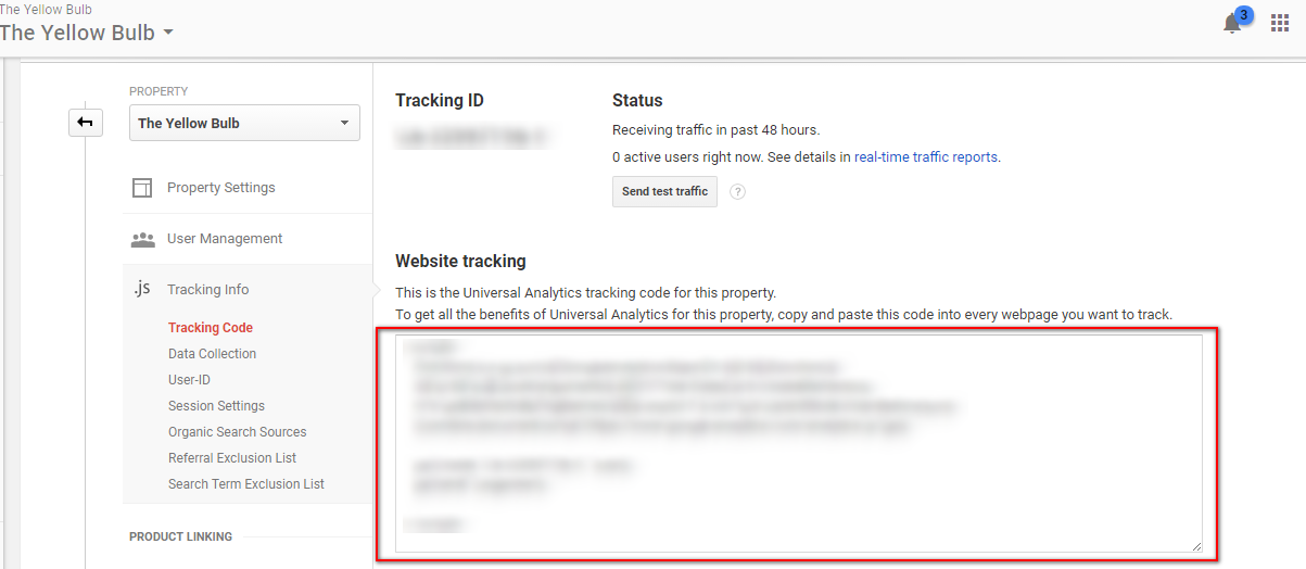 Copy Website Tracking code Copy Website Tracking code