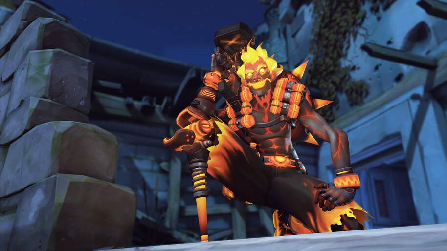 Junkrat, Inferno, Overwatch, Halloween, Terror, Skin, 4K, #5.1234