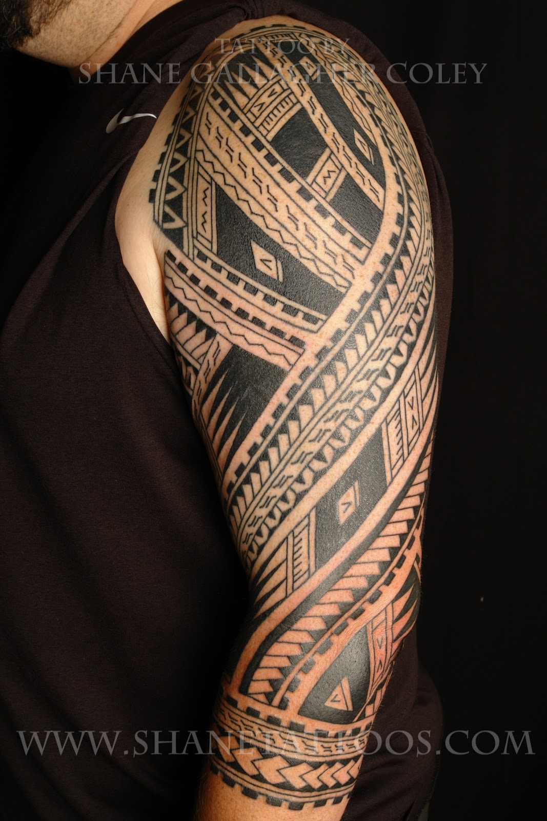 Polynesian Sleeve Tattoo