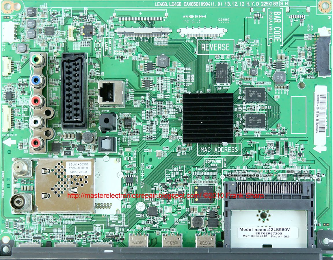 Master Electronics Repair !: REPAIR / SERVICING TV LG 42LB5800