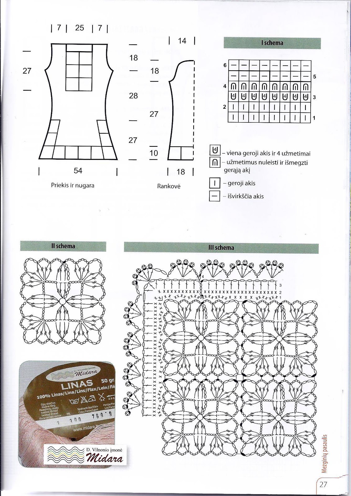 ergahandmade Crochet Dress + Diagrams