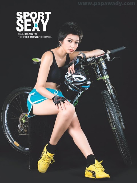 Nwe Nwe Htun - Let's Go For Cycling Photoshoot Album (2)