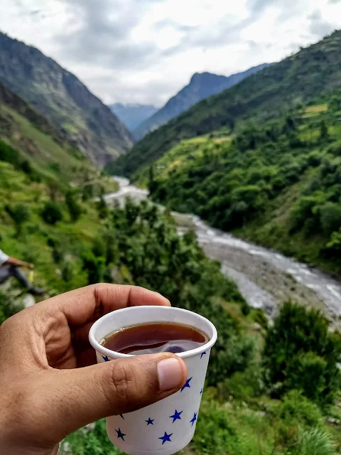 Black tea on a high altitude trek