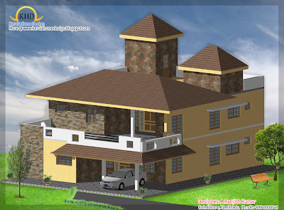 232 Square Meter (2500 Sq. Ft) House Elevation Design