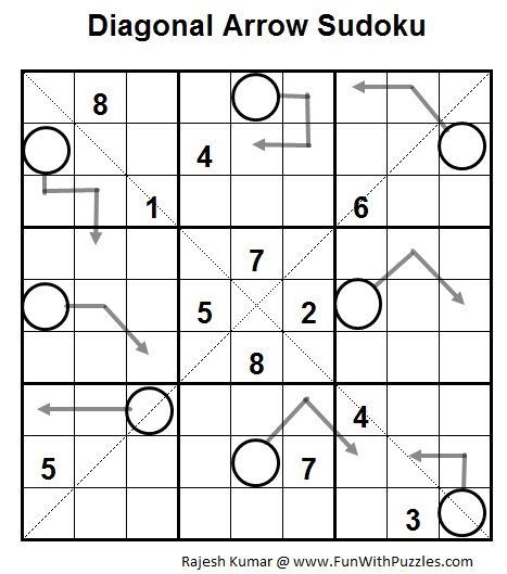 Diagonal Arrow Sudoku (Daily Sudoku League #57)