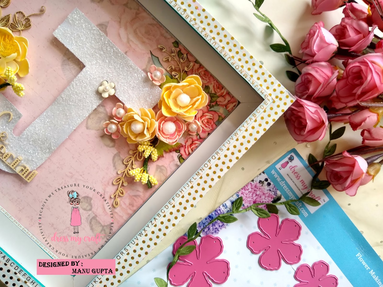 Dress My Craft: Flowers Galore with Curved Flower die