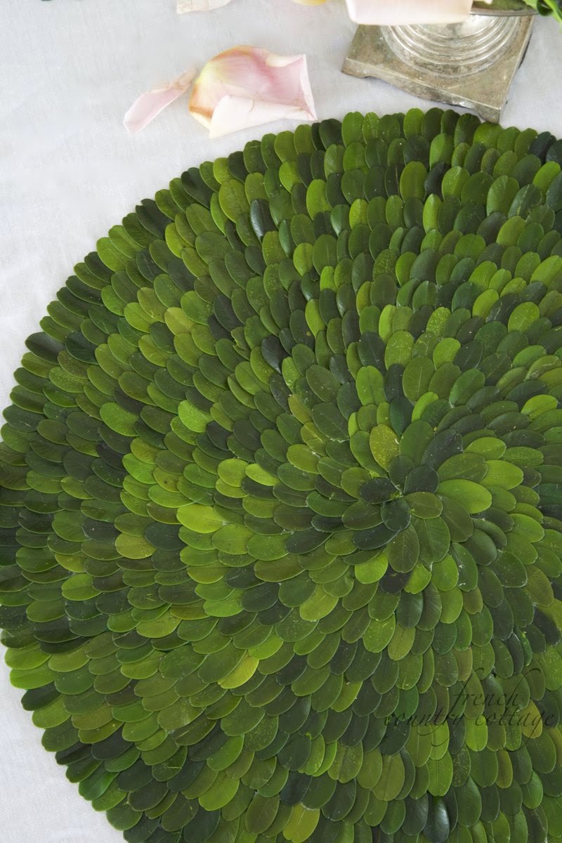 Boxwood placemats FRENCH COUNTRY COTTAGE