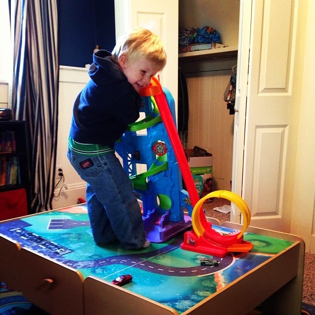the copper coconut Under the Bed Play Table