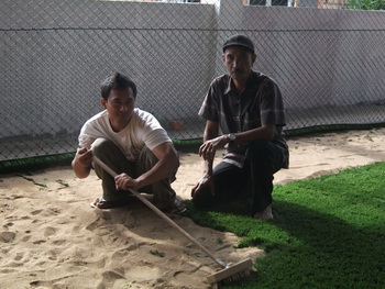 Pasir Silika Lapangan Futsal