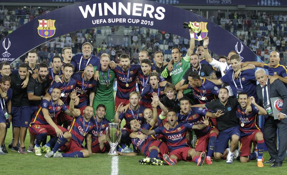 BARCELONA ES CAMPEÓN DE LA SUPERCOPA DE EUROPA 2015 PURO TIP
