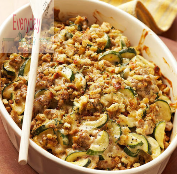 ZucchiniSausage Casserole Everyday Recipes