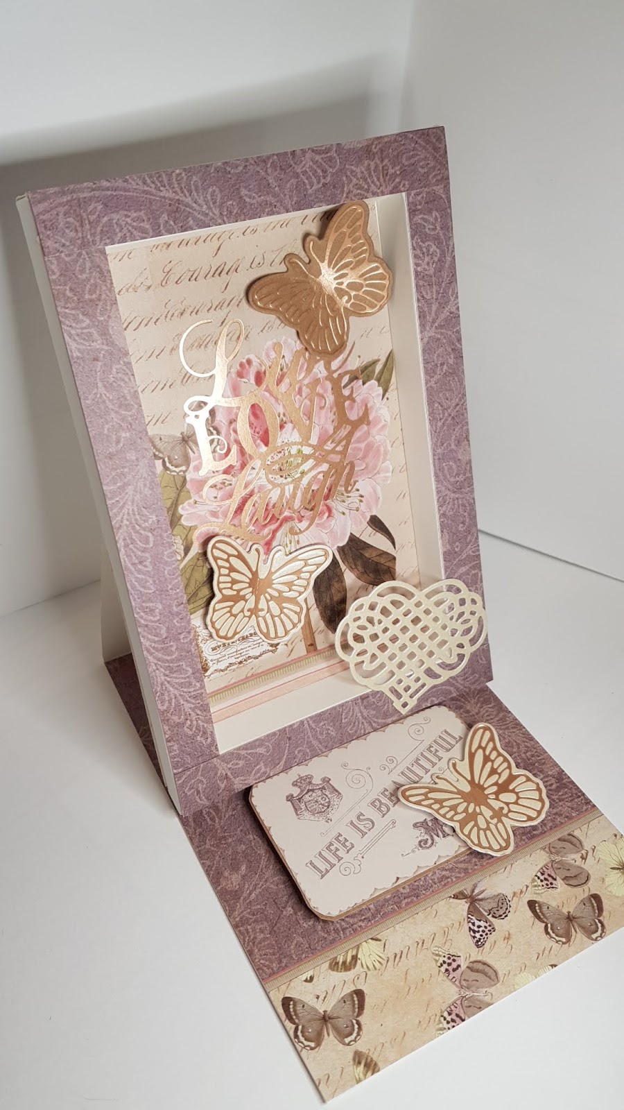 Jo's Crafty Place Shadow Box Easel Card