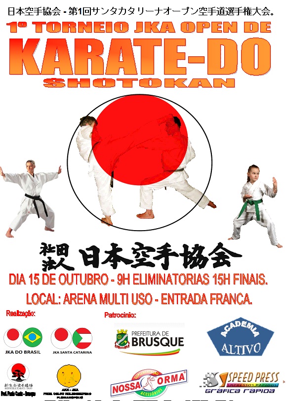 Shinseikai Dojo 1º Torneio Jka Sc Open De Karate Shotokan