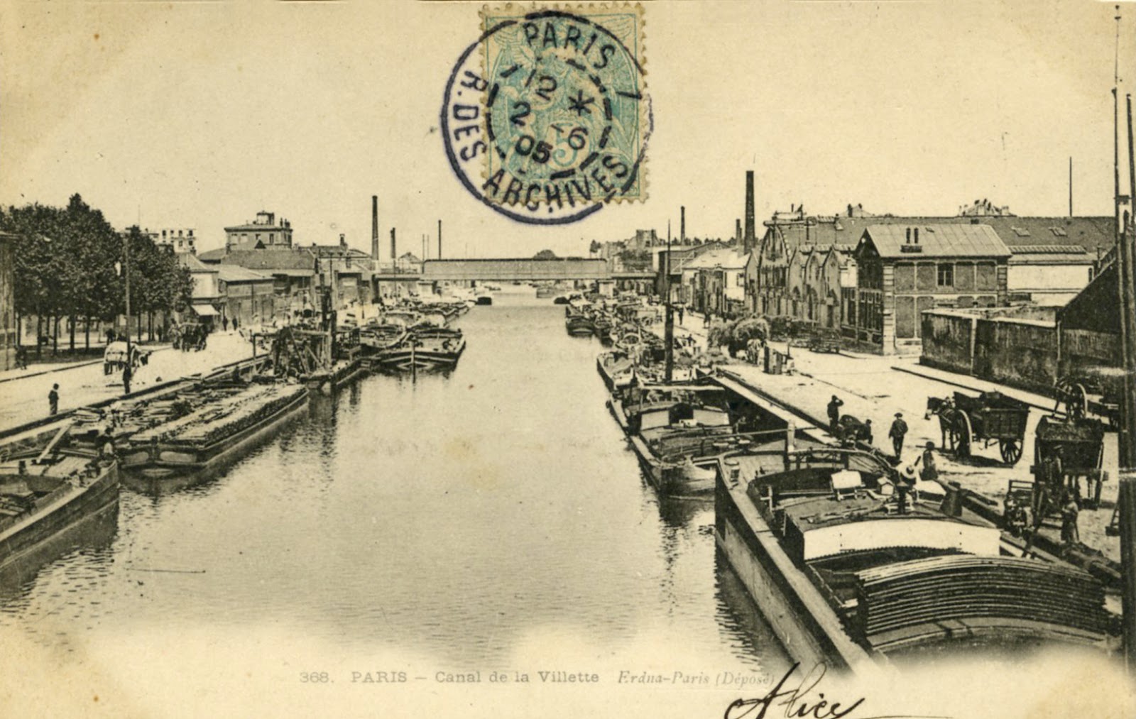 Le quai de la Marne au début du XXe siècle Le quai de la Marne au début du XXe siècle