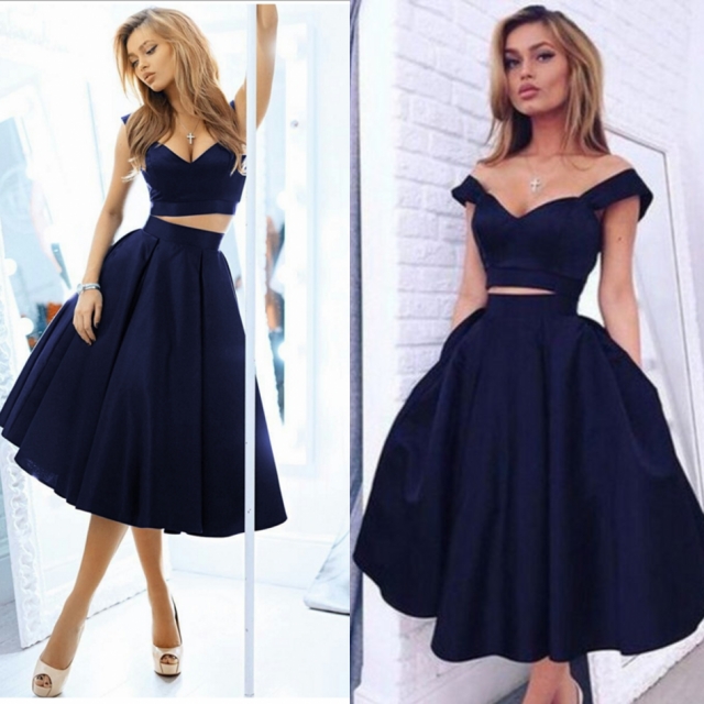 A Glimpse of Glam - Babyonlinedress Navy Matching Separates