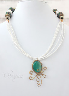 nizam necklace in green