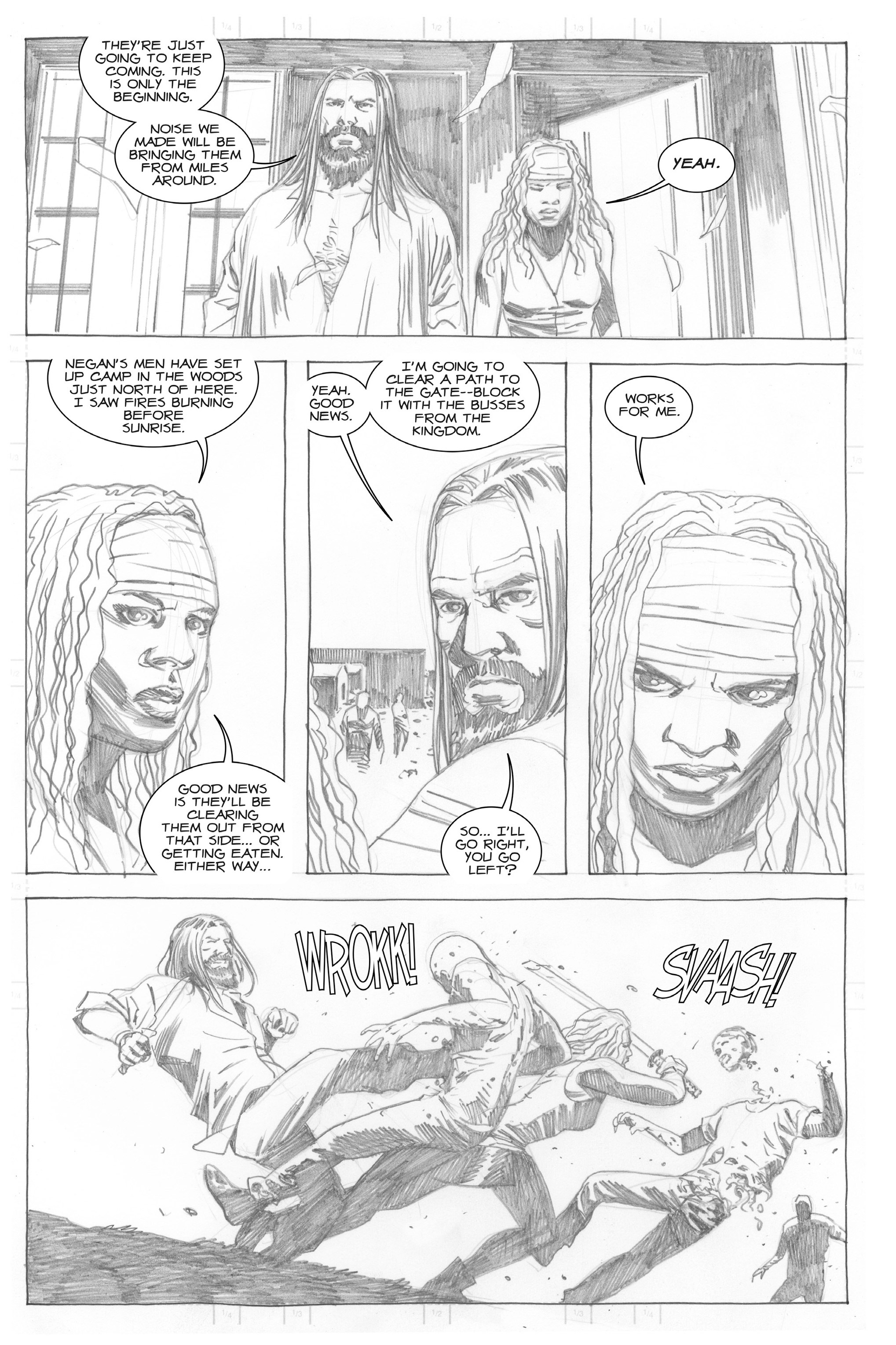 Read online The Walking Dead comic -  Issue # _All Out War Artist Proof Edition - 205