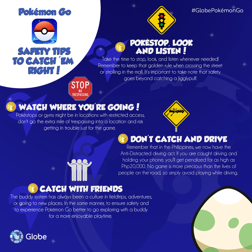 Pokemon GO Safety Tips Infographic