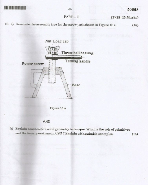ME6501 Computer Aided Design Nov Dec 2017 Question Paper University