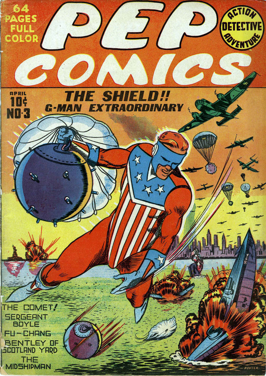 Read online Pep Comics comic -  Issue #3 - 1