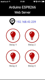 Kontrol Relay Arduino ESP8266