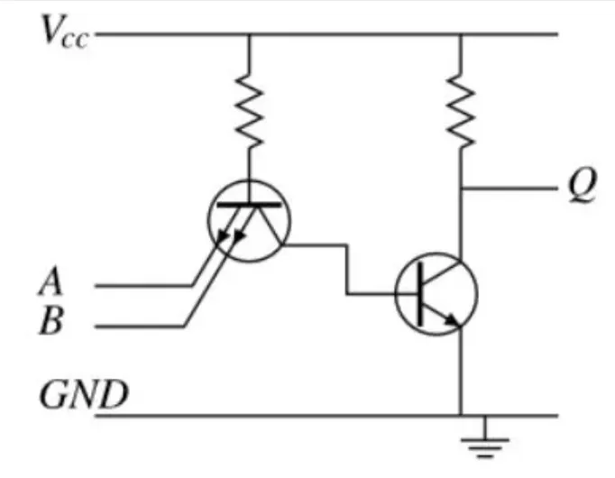 Transistor multi emitor pada rangkaian TTL