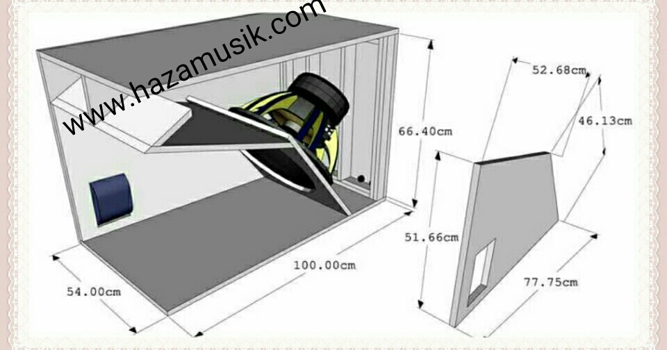 Skema box speaker 15 inch untuk bass jauh