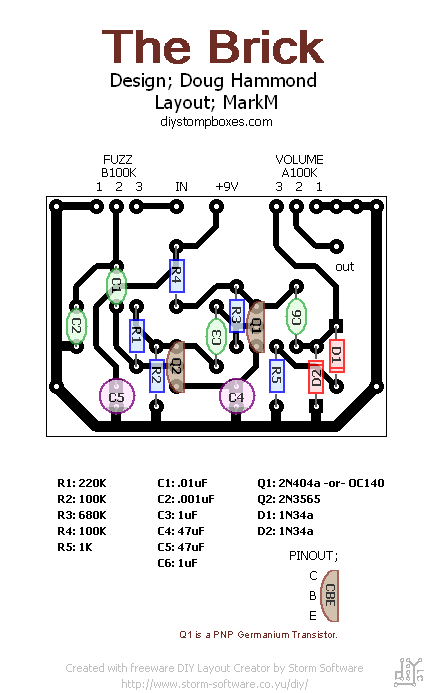 StompBoXed - The Guitar Pedal Builders Repository: The BRICK