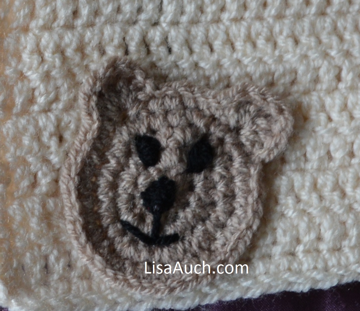 Crochet Bear Applique Free Crochet Pattern