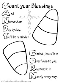candy corn bible verse coloring page count your blessings