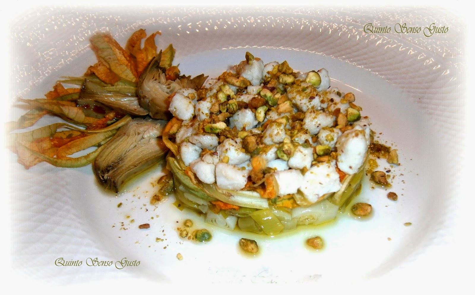 Quinto Senso Gusto: Insalata deliziosa di pesce Spatola