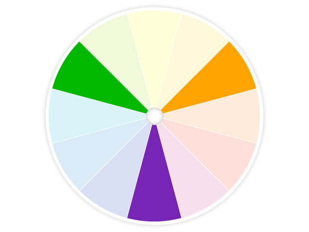 color wheel and identify primary colors and secondary colors