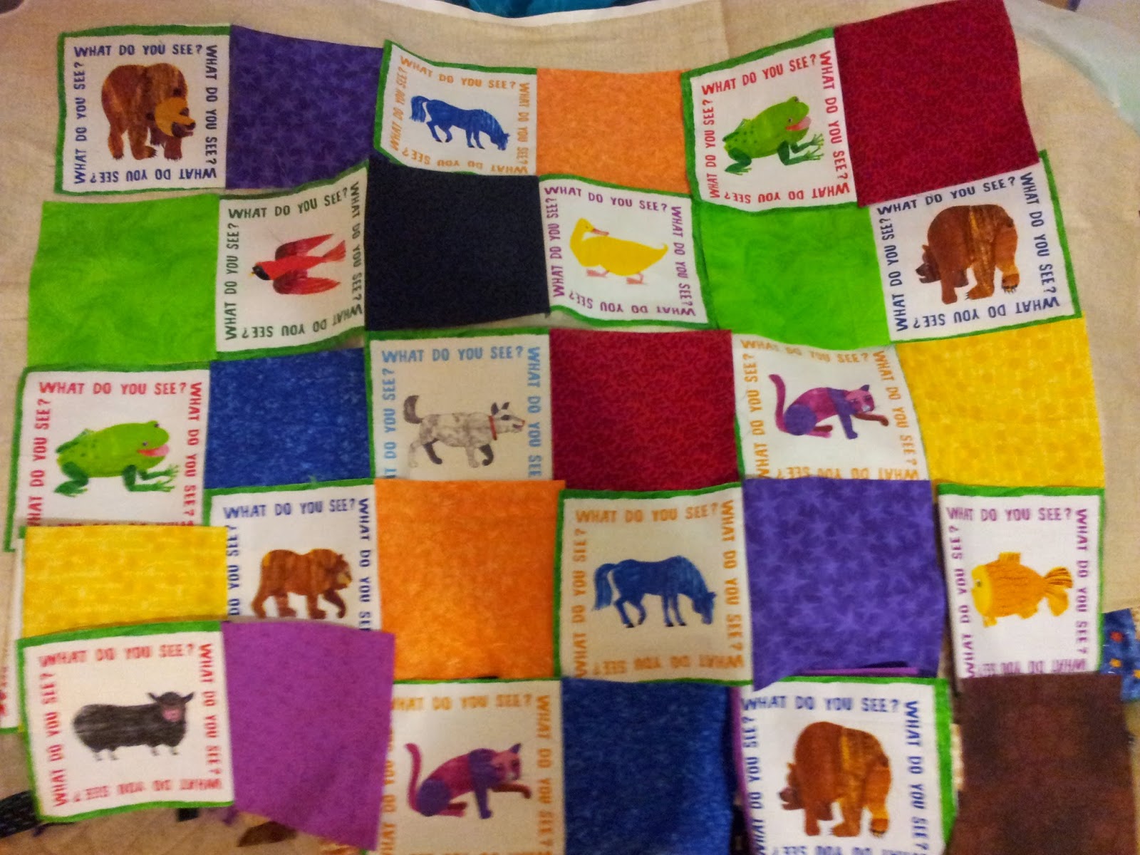 Iowa Quilter Brown Bear quilt
