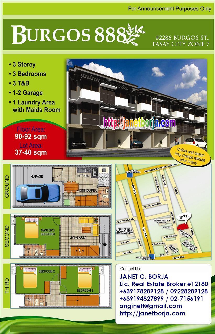 PASAY TOWNHOUSES BURGOS 888 Burgos 888 (within Makati Boundary)